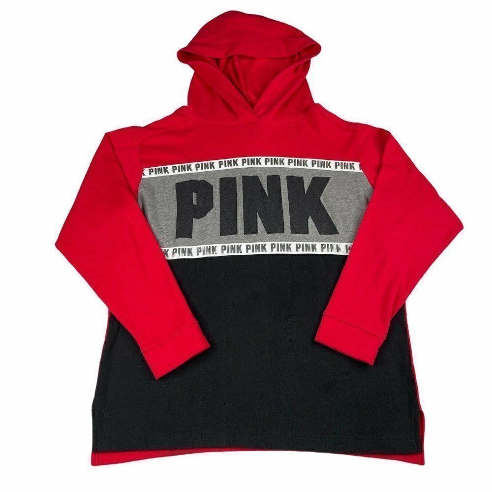 Victoria's Secret Pink Colorblock Pullover Hoodie